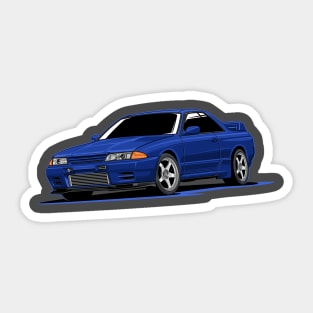 Skyline GT-R R32 (blue) Sticker